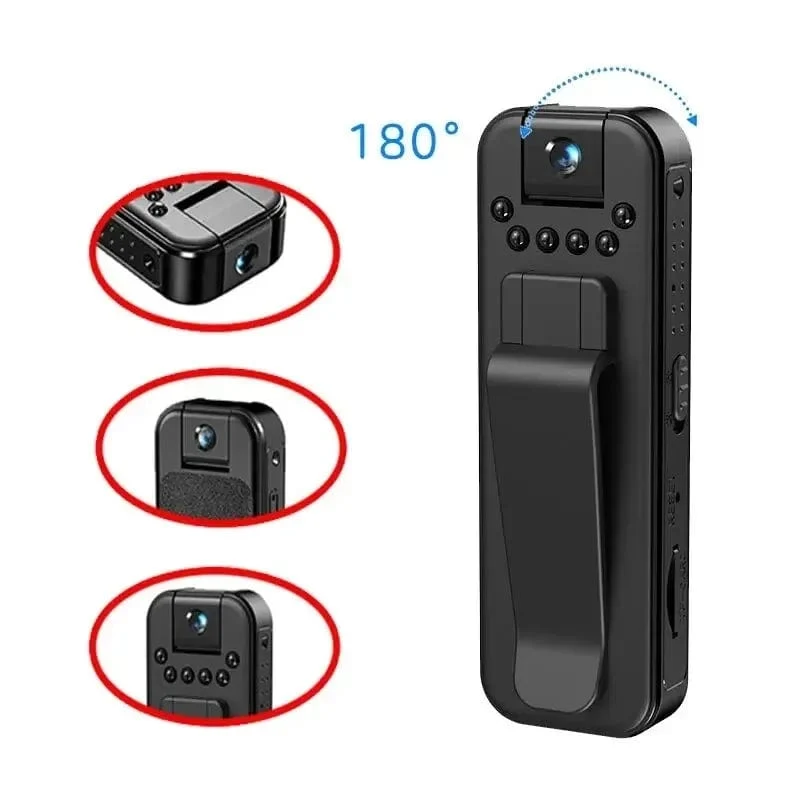 1080P Body Mini Kamera Tragbarer kleiner digitaler Videorecorder Polizei BodyCam Infrarot-Nachtsicht-Miniatur-Camcorder