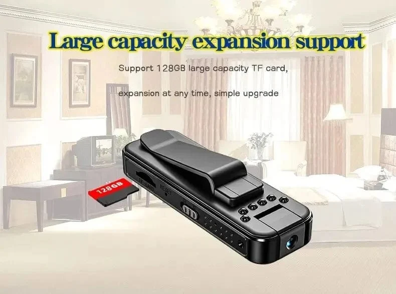 1080P Body Mini Kamera Tragbarer kleiner digitaler Videorecorder Polizei BodyCam Infrarot-Nachtsicht-Miniatur-Camcorder