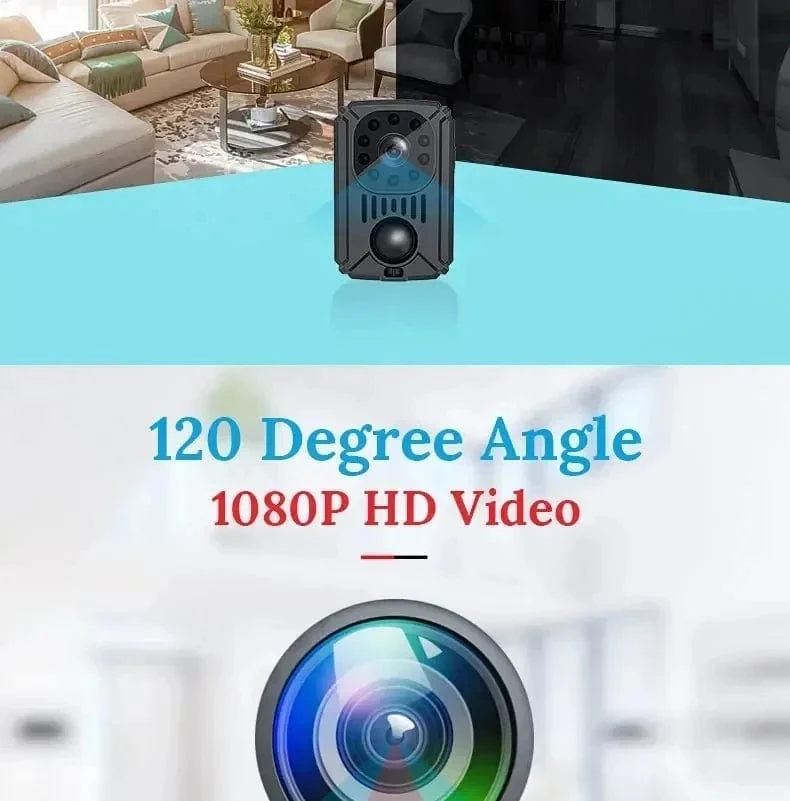 MD31 Mini-Körperkamera 1080P Full HD Sicherheitstasche Nachtsicht Bewegungserkennung Kleiner Camcorder Autos Standby PIR Videorecorder