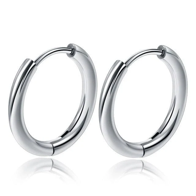 1 paar Edelstahl Creolen Frauen Männer Gold Farbe Kleine Ohrringe Mädchen Schmuck Pendientes Mujer Aretes Knorpel Piercing