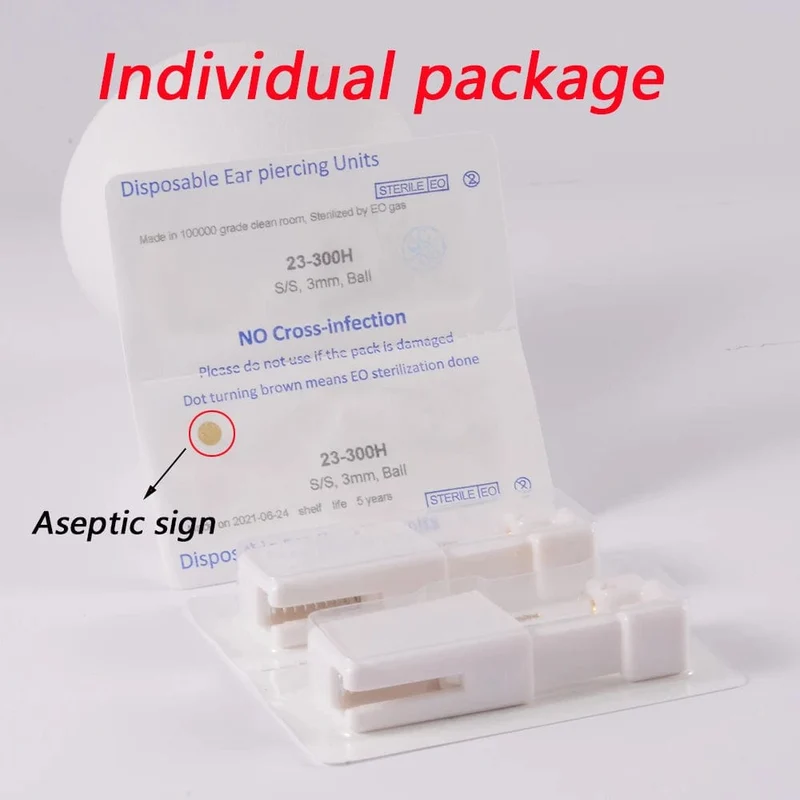 1-20 Teile/satz Ohr Piercing Pistole Einweg Desinfizieren Sicherheit Ohrring Piercer Kit Bolzen Nasenring Piercing Maschine Körper Schmuck Werkzeug