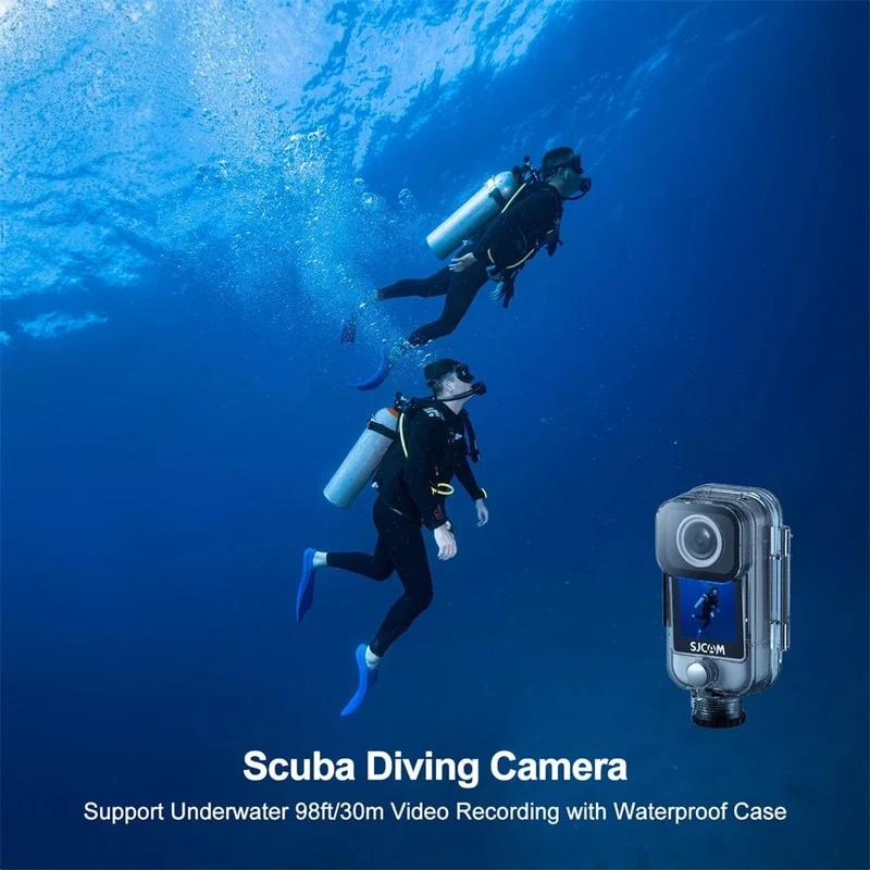 SJCAM C300 Pocket-Action-Kamera 4K FHD mit langer Akkulaufzeit Video 30M wasserdicht 5G WiFi Kamera Sport Action Cam