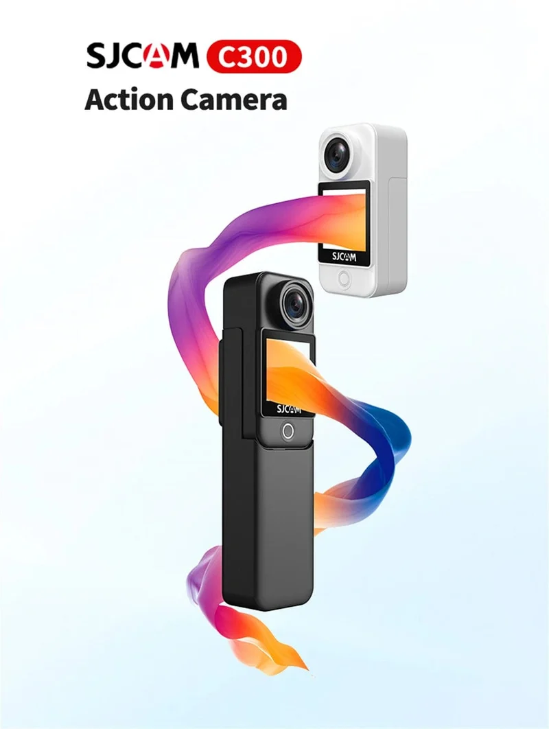 SJCAM C300 Pocket-Action-Kamera 4K FHD mit langer Akkulaufzeit Video 30M wasserdicht 5G WiFi Kamera Sport Action Cam