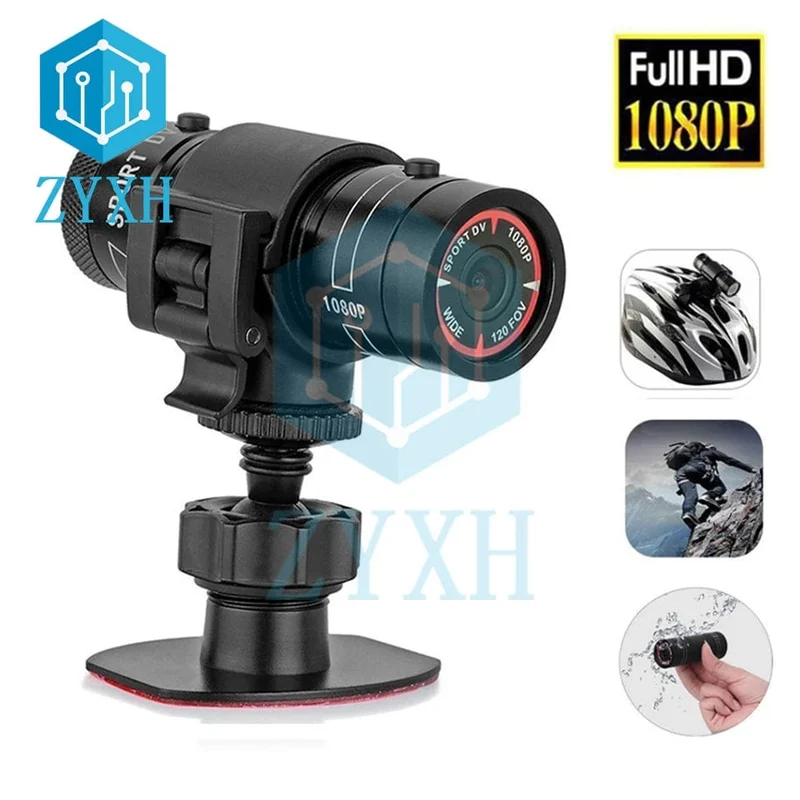 1080P Sportkamera Camcorder Wasserdicht Mini Outdoor Fahrrad Motorrad Helm HD Action Kamera 12M Pixel DV Auto Videorecorder
