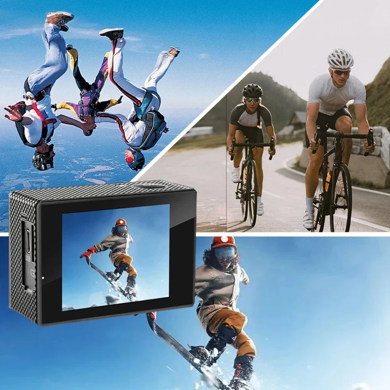 4K Action Kamera 1080P/30FPS WiFi 2.0" 170D Unterwasser Wasserdichte Helm Video Aufnahme Kamera Sport Kameras Outdoor Mini Cam