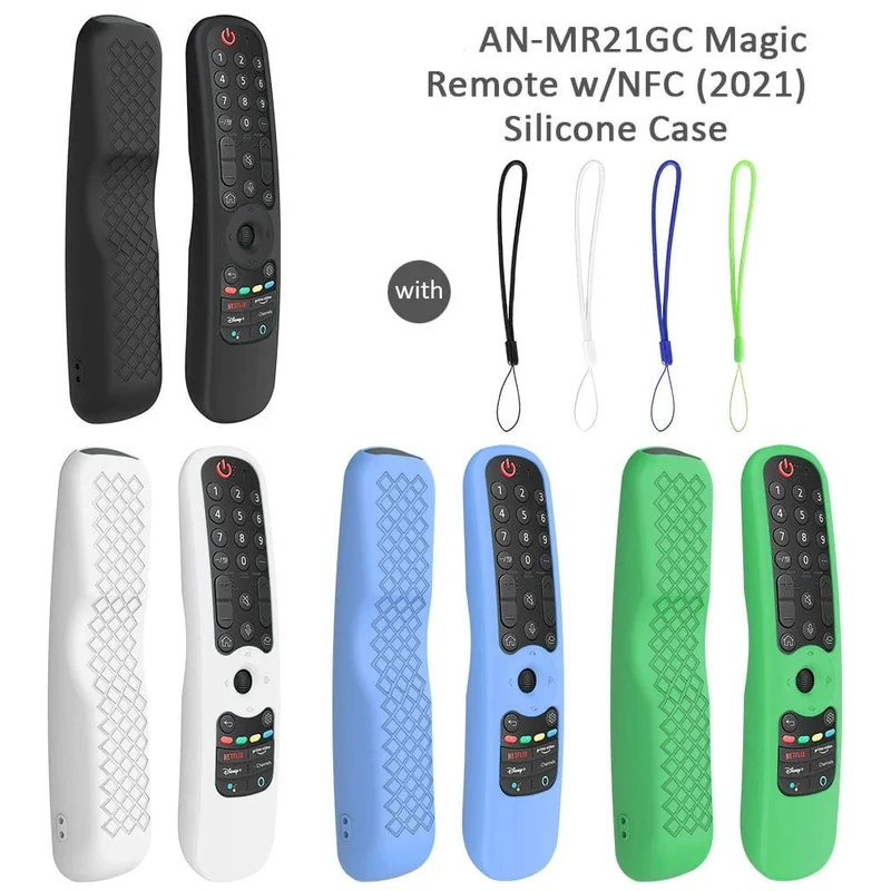 AN-MR21GA Silikonhülle für AN-MR21GC AN-MR21N Magic Remote Control Schutzhülle Soft Cover Stoßfest für OLED-TV-Fernbedienung