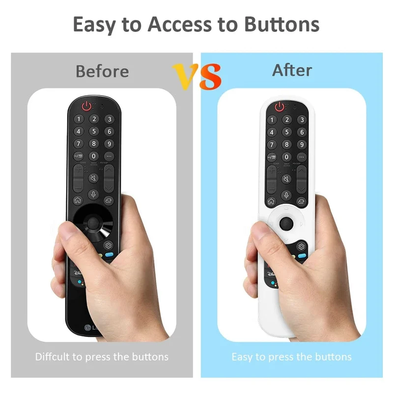 AN-MR21GA Silikonhülle für AN-MR21GC AN-MR21N Magic Remote Control Schutzhülle Soft Cover Stoßfest für OLED-TV-Fernbedienung