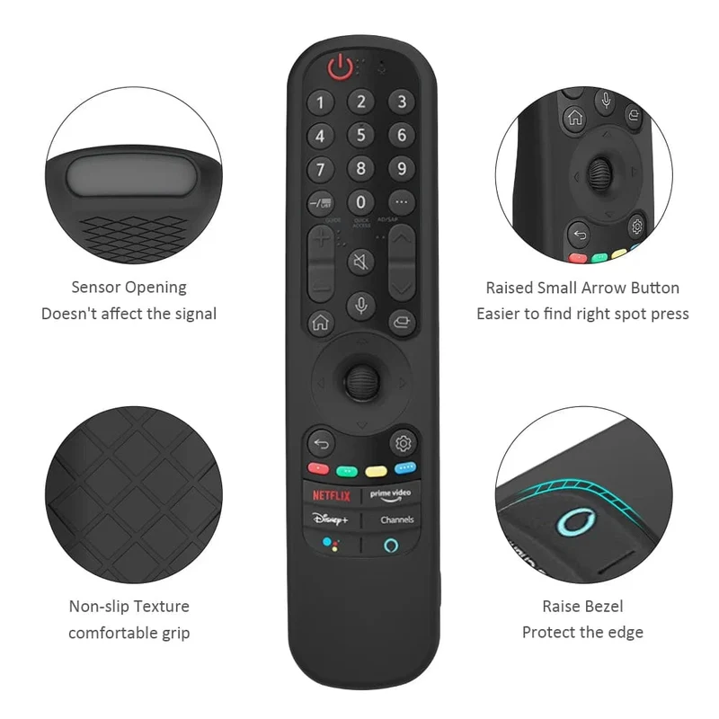 AN-MR21GA Silikonhülle für AN-MR21GC AN-MR21N Magic Remote Control Schutzhülle Soft Cover Stoßfest für OLED-TV-Fernbedienung