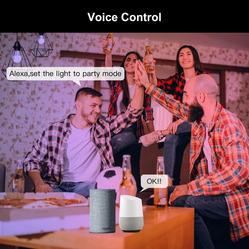 MOES 1-9PCS 9W AC90-240V Tuya ZigBee Smart LED Glühbirne RGB E27 Dimmbare APP Fernbedienung Alexa Google Home Sprachsteuerung