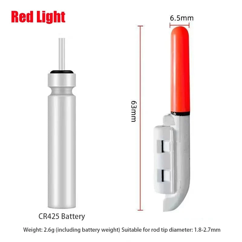 1PC Nacht Angeln Elektronische Stange LED Licht Stick Luminous Glow Wasserdicht Rock Angeln Float Tackle Zubehör CR425 Batterie
