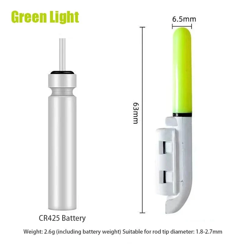1PC Nacht Angeln Elektronische Stange LED Licht Stick Luminous Glow Wasserdicht Rock Angeln Float Tackle Zubehör CR425 Batterie