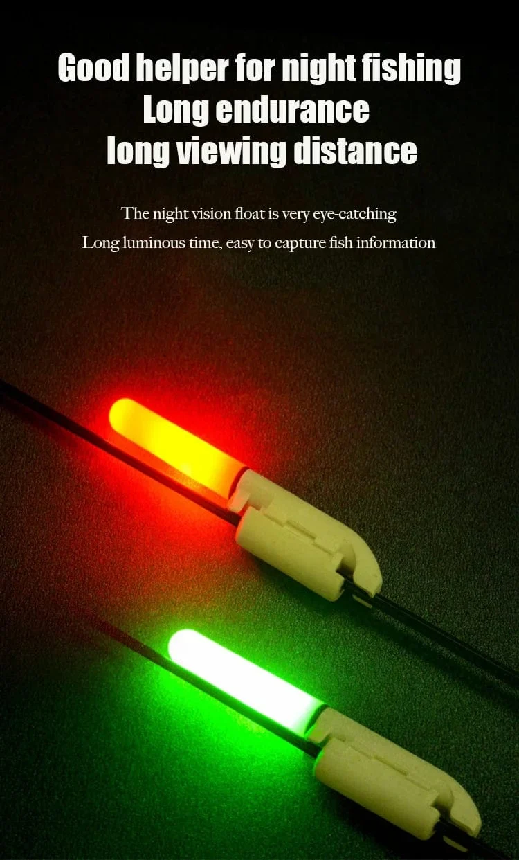 1PC Nacht Angeln Elektronische Stange LED Licht Stick Luminous Glow Wasserdicht Rock Angeln Float Tackle Zubehör CR425 Batterie