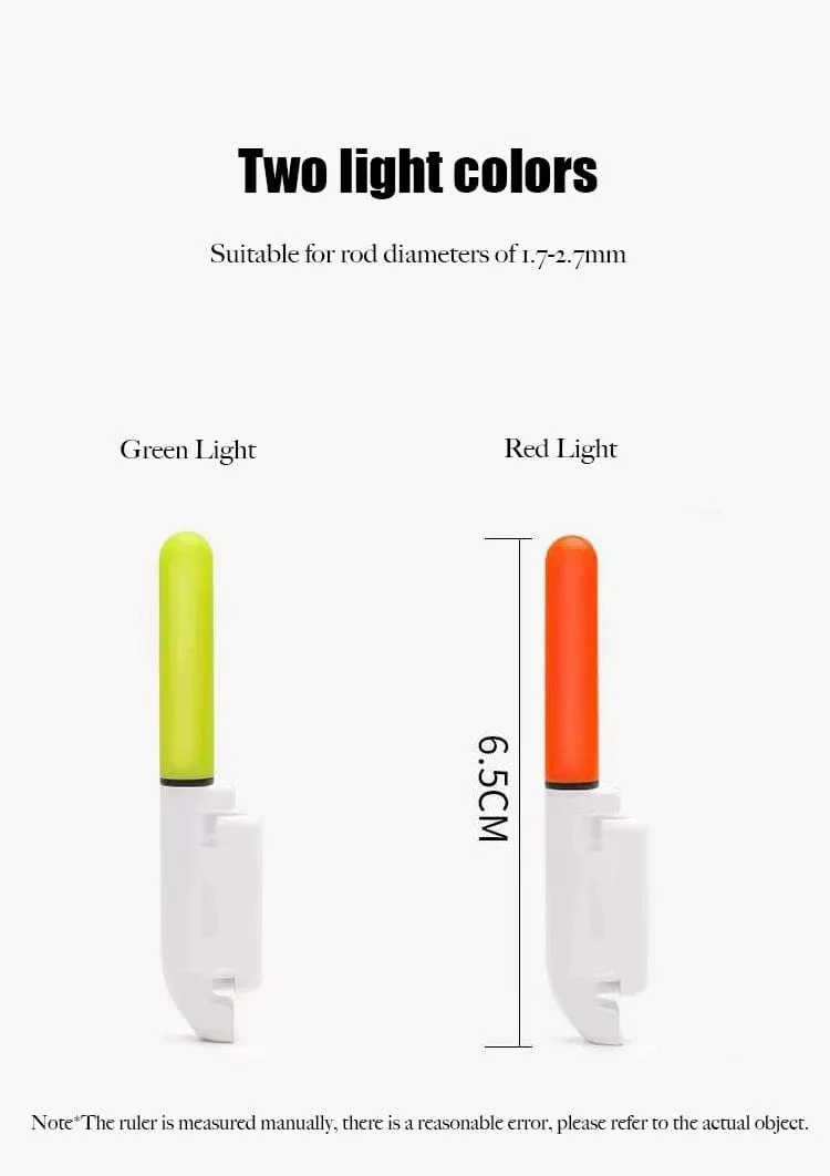 1PC Nacht Angeln Elektronische Stange LED Licht Stick Luminous Glow Wasserdicht Rock Angeln Float Tackle Zubehör CR425 Batterie