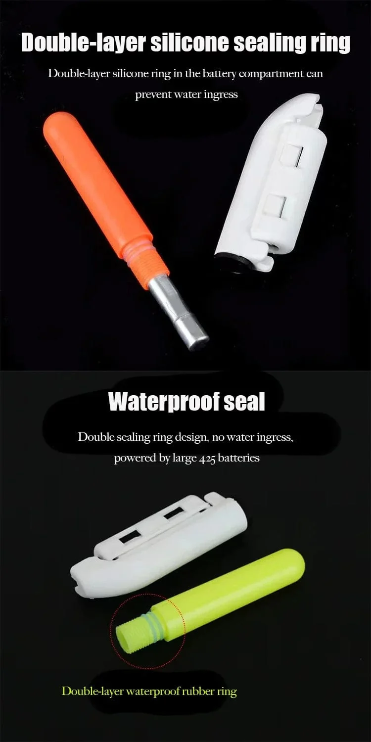 1PC Nacht Angeln Elektronische Stange LED Licht Stick Luminous Glow Wasserdicht Rock Angeln Float Tackle Zubehör CR425 Batterie