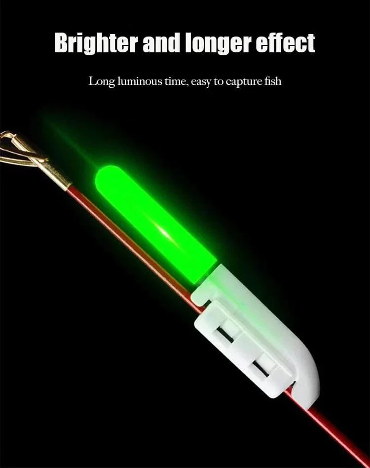 1PC Nacht Angeln Elektronische Stange LED Licht Stick Luminous Glow Wasserdicht Rock Angeln Float Tackle Zubehör CR425 Batterie