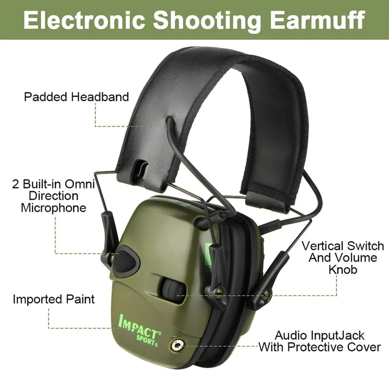 2 PCS Original Taktische Elektronische Schießen Ohrenschützer Outdoor Sport Anti-lärm Headset Auswirkungen Sound Verstärkung