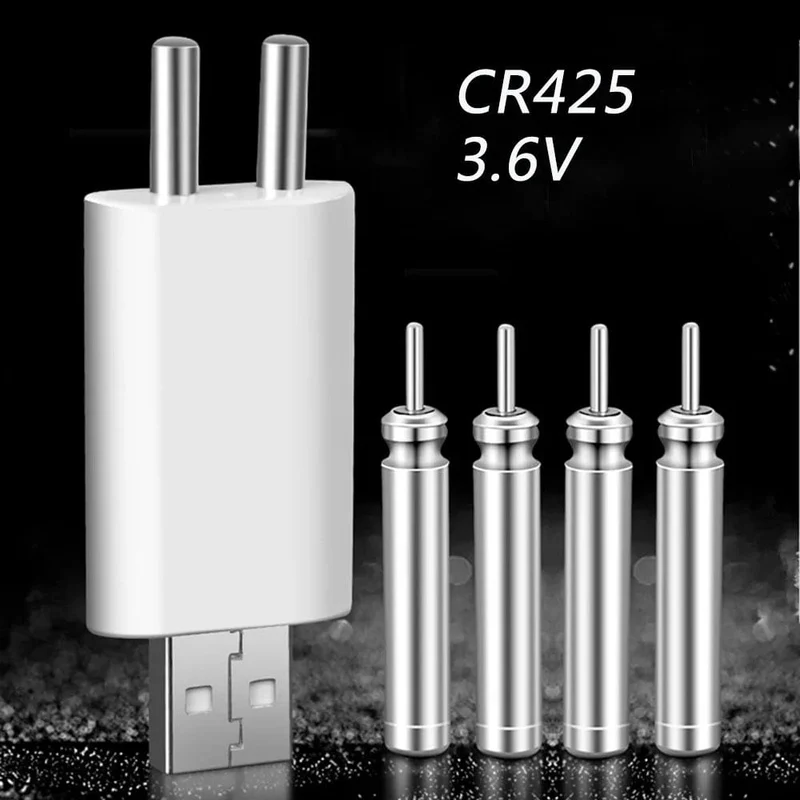 Elektronische Angelrute, leuchtender Stab, Blitzlicht, CR425, 3.6 V Lithiumbatterie, LED, abnehmbare USB-Ladung, wasserdichtes Nachtgerät