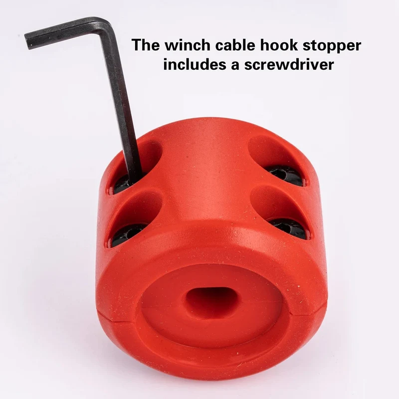 Windenkabel-Hakenstopper, unverzichtbares Offroad-ATV-UTV-Zubehör für Universalautos. Schützen Sie Ihr Seil mit dieser praktischen Halterung.