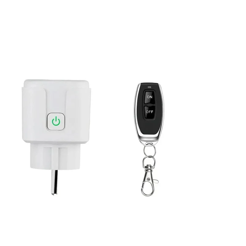433 MHz RF Universal-Fernbedienung Elektrische Smart-Steckdose mit Fernbedienung 220 V 15 A EU-Steckersteuerung für Haushaltsgeräte/Lampen/Ventilatoren
