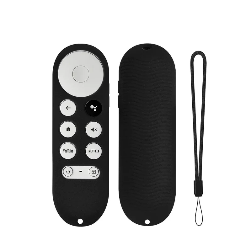 Silikon-Schutzhülle für Chromecast Google TV HD 2022 / 4K 2020, Sprachfernbedienung, stoßfeste Silikonhülle, leuchtet im Dunkeln