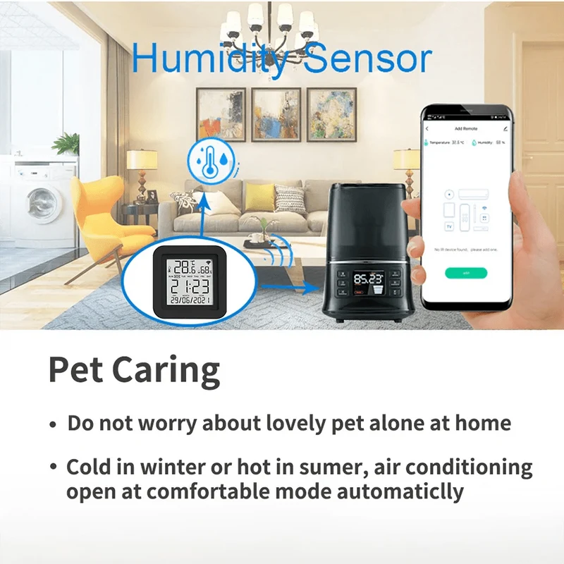 Tuya Smart WiFi Universal IR Remote Temperatur Feuchtigkeit Sensor für Klimaanlage TV AC Funktioniert mit Alexa, google Home Yandex