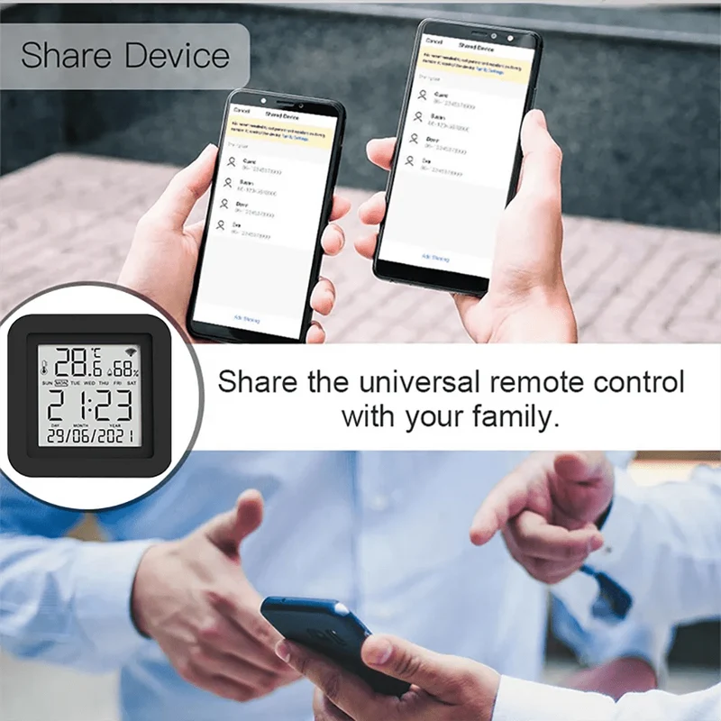 Tuya Smart WiFi Universal IR Remote Temperatur Feuchtigkeit Sensor für Klimaanlage TV AC Funktioniert mit Alexa, google Home Yandex