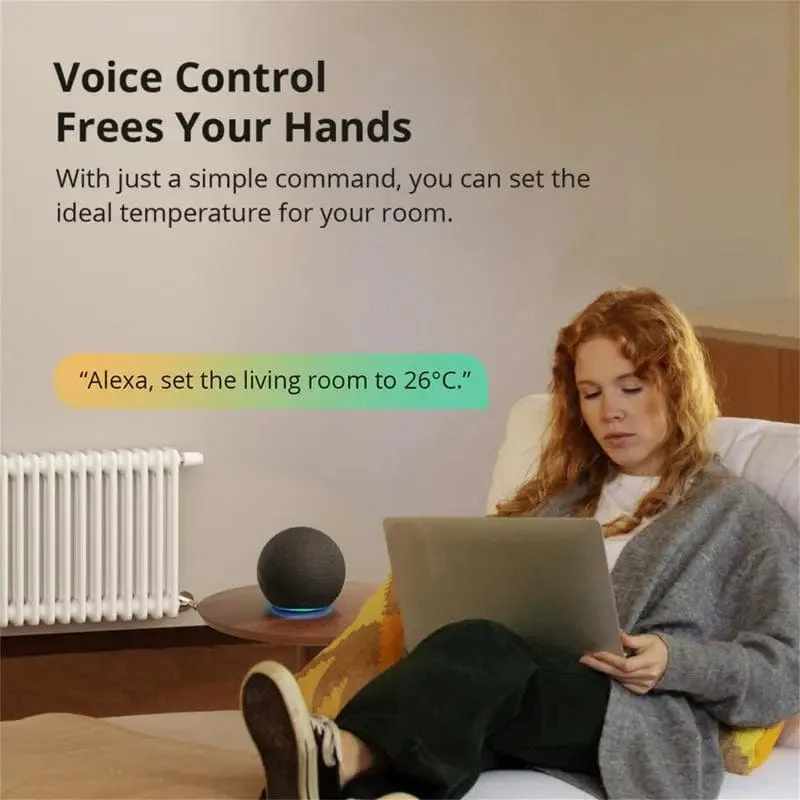 SONOFF Zigbee Thermostatisches Heizkörperventil TRV-ZB Heimtemperatur Intelligente Fernbedienung funktioniert mit Alexa Google ZHA MQTT ewelink