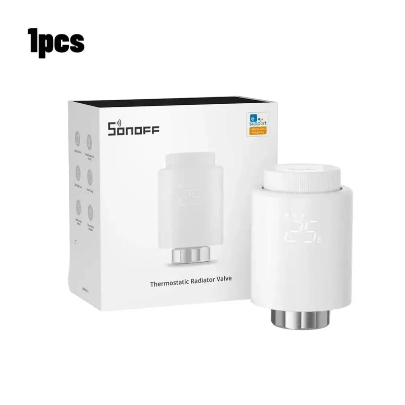 SONOFF Zigbee Thermostatisches Heizkörperventil TRV-ZB Heimtemperatur Intelligente Fernbedienung funktioniert mit Alexa Google ZHA MQTT ewelink