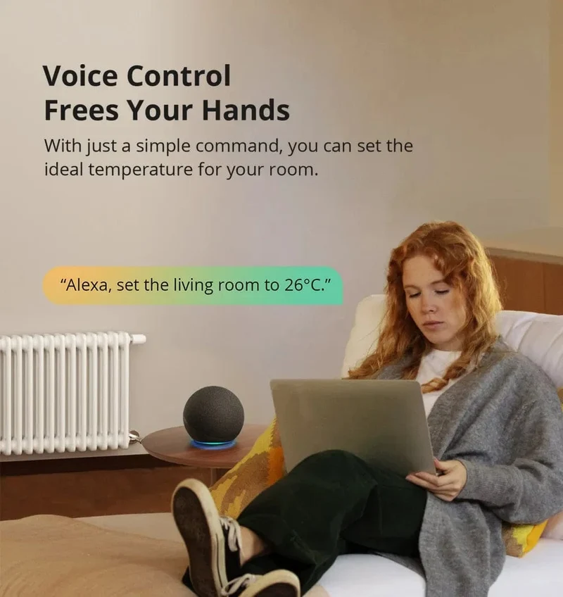 SONOFF Zigbee Thermostatisches Heizkörperventil TRV-ZB Heimtemperatur Intelligente Fernbedienung funktioniert mit Alexa Google ZHA MQTT ewelink