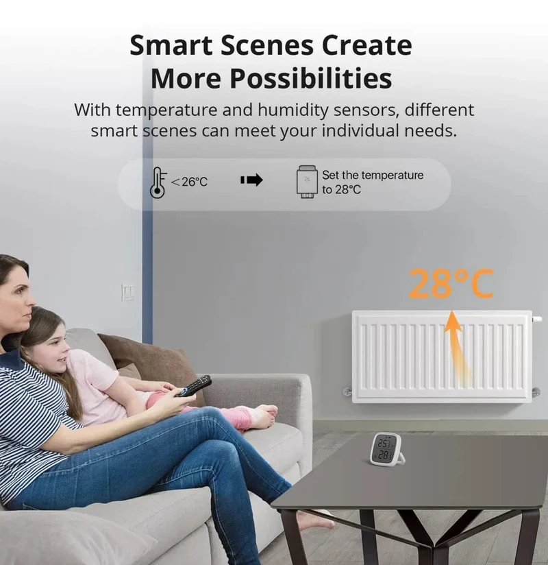 SONOFF Zigbee Thermostatisches Heizkörperventil TRV-ZB Heimtemperatur Intelligente Fernbedienung funktioniert mit Alexa Google ZHA MQTT ewelink