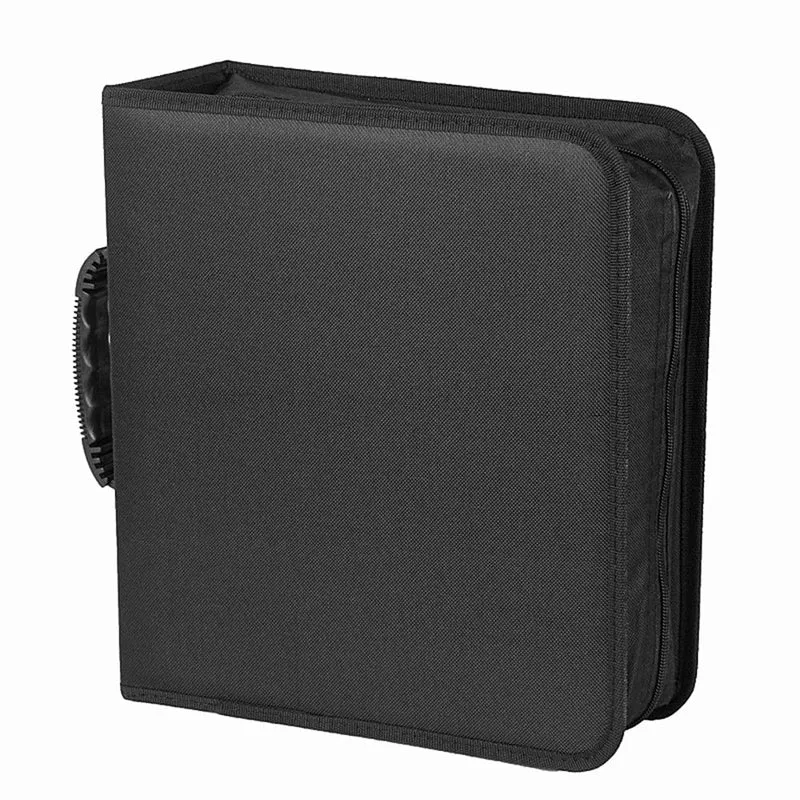 CD-/DVD-Hülle mit großem Fassungsvermögen und Reißverschluss, Album-Disc-Organizer, Aufbewahrungshülle, CD-Tasche aus Oxford-Stoff
