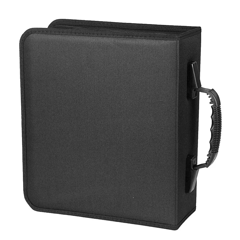 CD-/DVD-Hülle mit großem Fassungsvermögen und Reißverschluss, Album-Disc-Organizer, Aufbewahrungshülle, CD-Tasche aus Oxford-Stoff