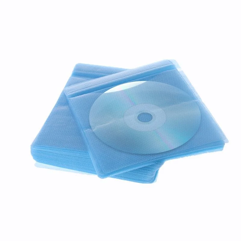 100 Stücke DVD Doppelseitige Abdeckung Aufbewahrungshülle PP Tasche Hülle Umschlaghalter Aufbewahrungstasche PP Tasche Für CD DVD Discs