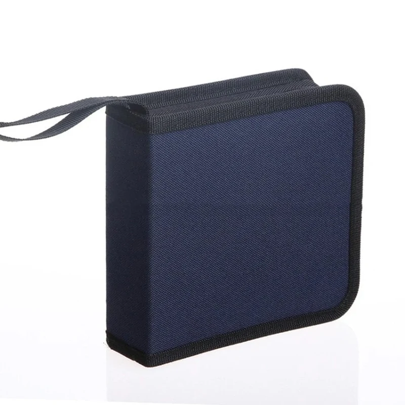 40 Stück CD-DVD-Spiele-Discs-Taschen Hüllen Oxford-Handtaschen Aufbewahrungstasche mit hoher Kapazität und Reißverschluss