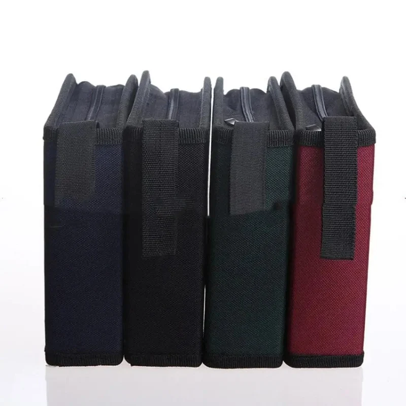 40-teilige CD-Hüllen, Aufbewahrungstasche für Discs und DVDs, großvolumige Hüllen aus Oxford-Stoff, CD-Halter, Aufbewahrungsbox für Home Room Discs, Handtasche mit Reißverschluss
