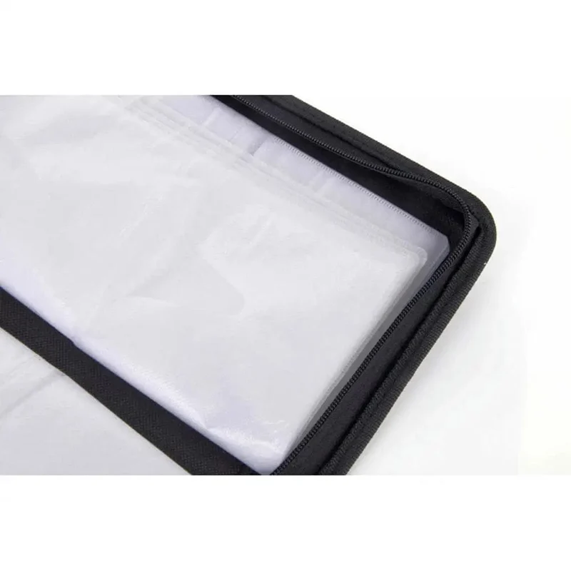 80 Blatt Auto-CD-Hülle Disc DVD-Aufbewahrungstasche Hüllenhalter Aufbewahrungsbox Brieftaschenbox Handtaschen-Organizer mit Reißverschluss