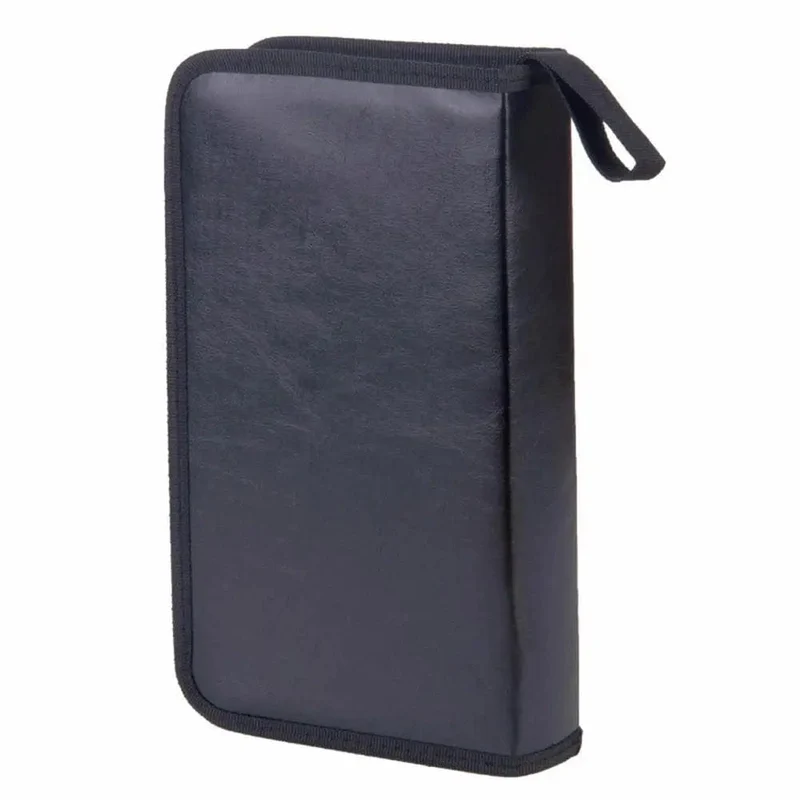 80-Blatt-Auto-CD-Hülle, Disc-DVD-Aufbewahrungstasche, Hüllen mit hoher Kapazität, CD-Halter, Tragebox, Handtasche mit Reißverschluss, Album-Organizer