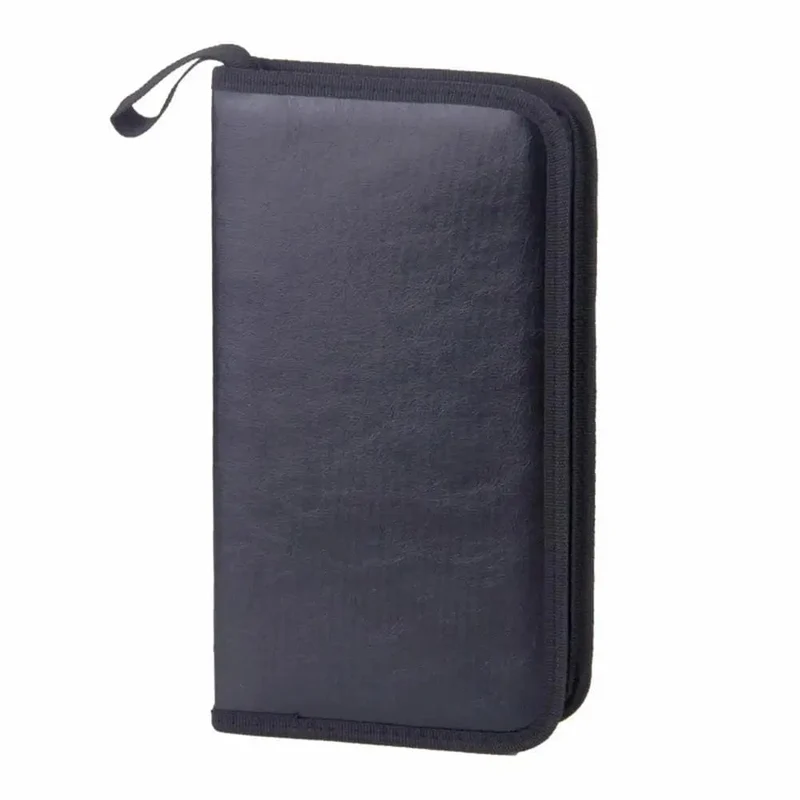 80-Blatt-Auto-CD-Hülle, Disc-DVD-Aufbewahrungstasche, Hüllen mit hoher Kapazität, CD-Halter, Tragebox, Handtasche mit Reißverschluss, Album-Organizer