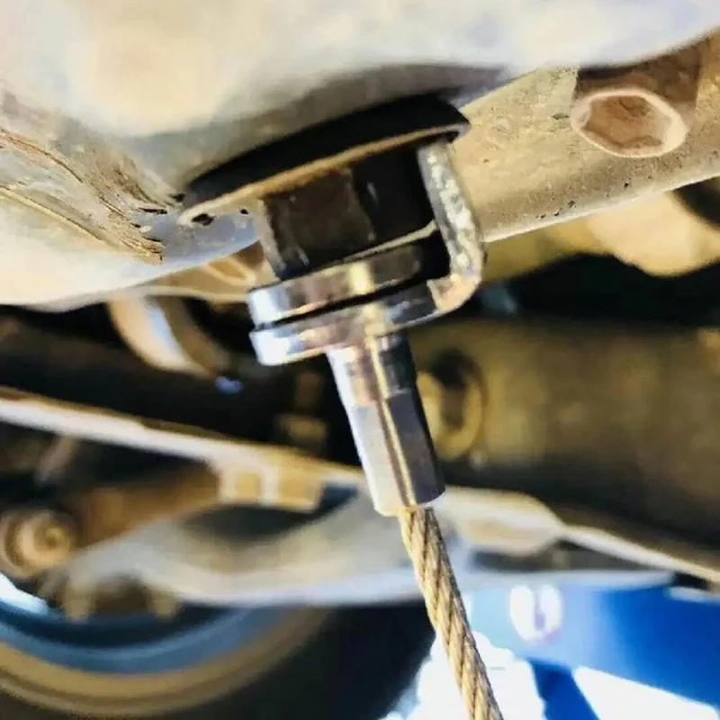 Werkzeug zum Entfernen der Ölablassschraube, starker magnetischer Ölablassschraubenschlüssel, Verbrühungsschutz, Auto-Wartungswerkzeug