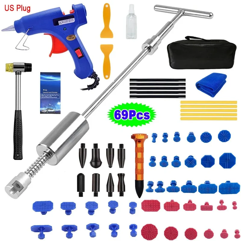 Professionelles Dellenreparatur-Set für Autos, Dellenentfernung ohne Lackierung, Dellenentfernungs-Set für die Karosserie, Dellenzieher für Autowerkstätten