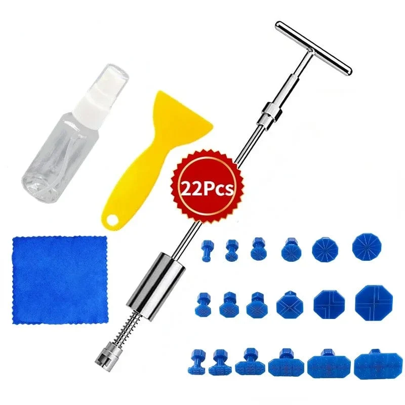 Auto-Dellenreparatur-Werkzeuge ohne Lackierung, EU-Stecker, Klebepistole, Auto-Dellenreparatur-Set, Dellenentfernungsset, Dellenentferner, Dellenzieher für Autos, Fahrzeuge