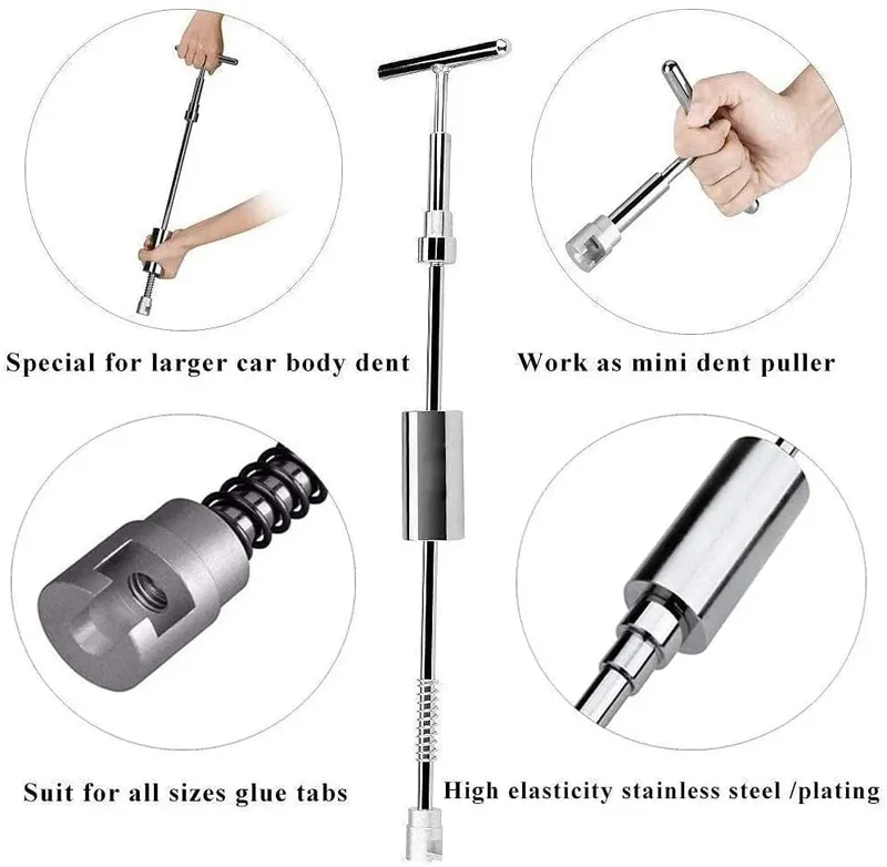 Auto-Dellenreparatur-Werkzeuge ohne Lackierung, EU-Stecker, Klebepistole, Auto-Dellenreparatur-Set, Dellenentfernungsset, Dellenentferner, Dellenzieher für Autos, Fahrzeuge