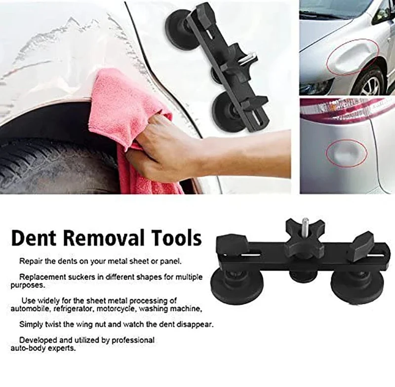 Auto-Dellenreparatur-Werkzeuge ohne Lackierung, EU-Stecker, Klebepistole, Auto-Dellenreparatur-Set, Dellenentfernungsset, Dellenentferner, Dellenzieher für Autos, Fahrzeuge