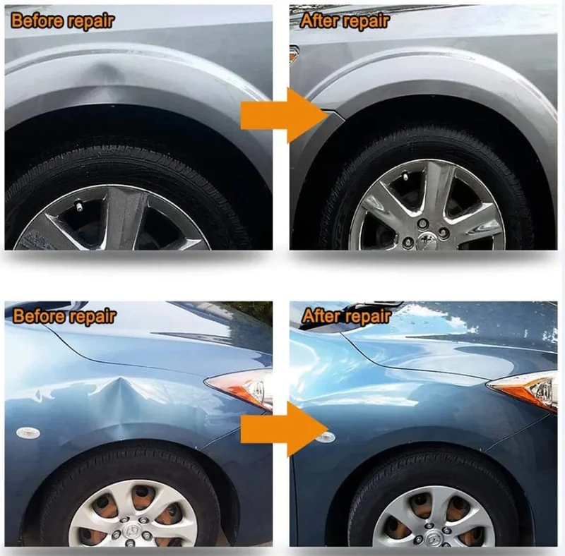 Auto-Dellenreparatur-Werkzeuge ohne Lackierung, EU-Stecker, Klebepistole, Auto-Dellenreparatur-Set, Dellenentfernungsset, Dellenentferner, Dellenzieher für Autos, Fahrzeuge