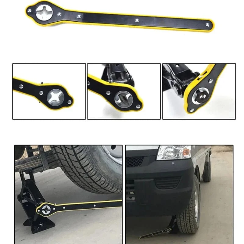Universal Auto Rad Hand Kurbel Ratsche Schlüssel Garage Reifen Rad Griff Kreuzschlitzschlüssel Auto Arbeitssparende Wagenheber Reifen Reparatur Werkzeug