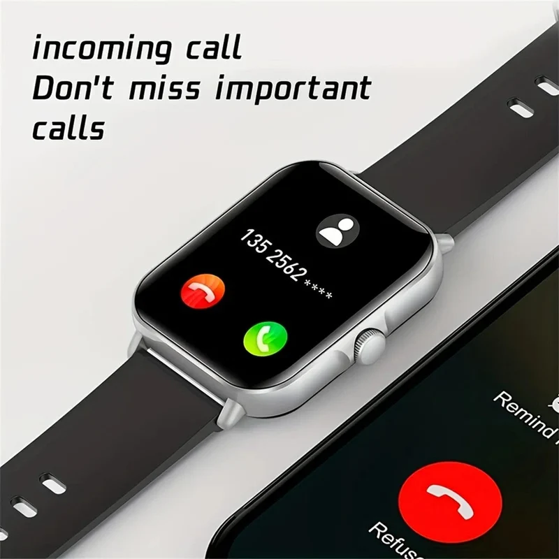 Smart Watch, kabelloses Anrufen/Wählen, Multi-Sport-Modus, mehrere APP-Erinnerungen, geeignet für jeden Freund, kompatibel mit IPhone/Und