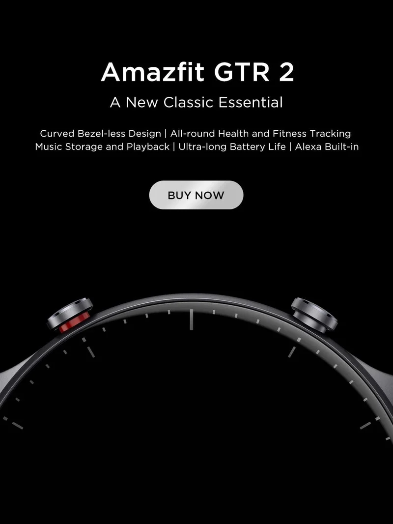 [Neue Version] Amazfit GTR 2 Neue Version Smartwatch 46 mm Alexa Gebogenes rahmenloses Design Ultralange Akkulaufzeit Smart Watch