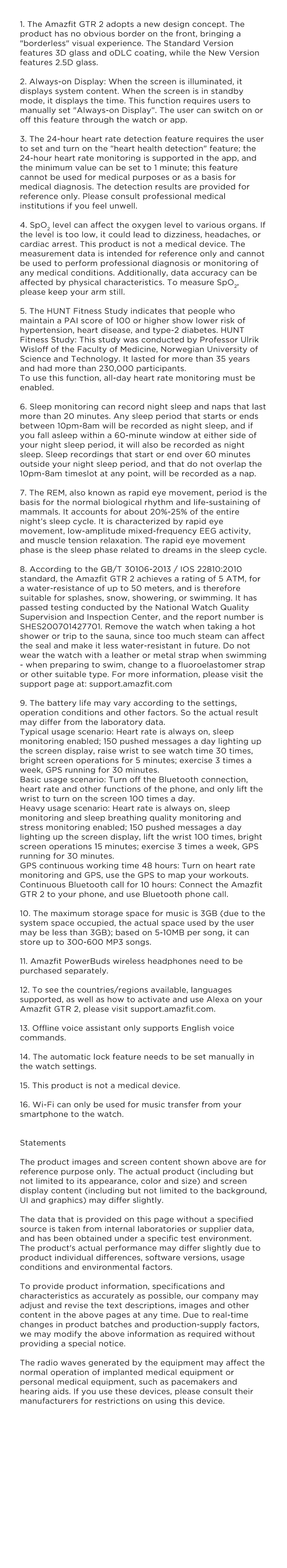[Neue Version] Amazfit GTR 2 Neue Version Smartwatch 46 mm Alexa Gebogenes rahmenloses Design Ultralange Akkulaufzeit Smart Watch
