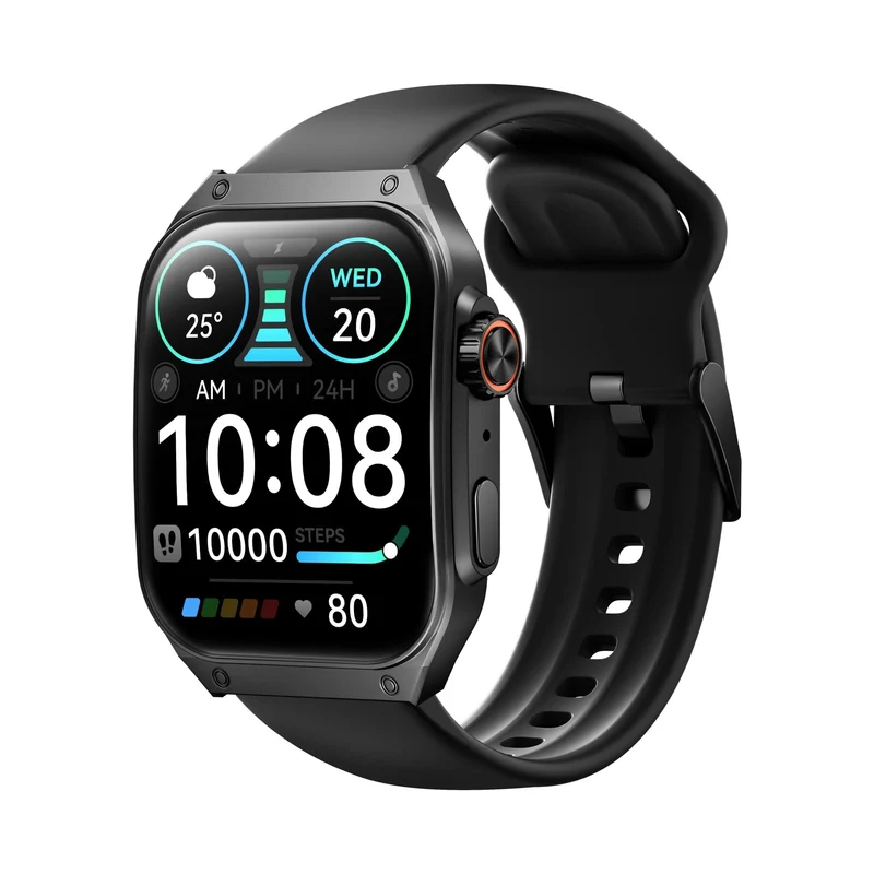 HAYLOU Watch S8 Smartwatch 1.96 Zoll AMOLED Curved Screen BT5.3 Bluetooth Call AI Voice Assistant 20 Tage Smartwatches für Herren