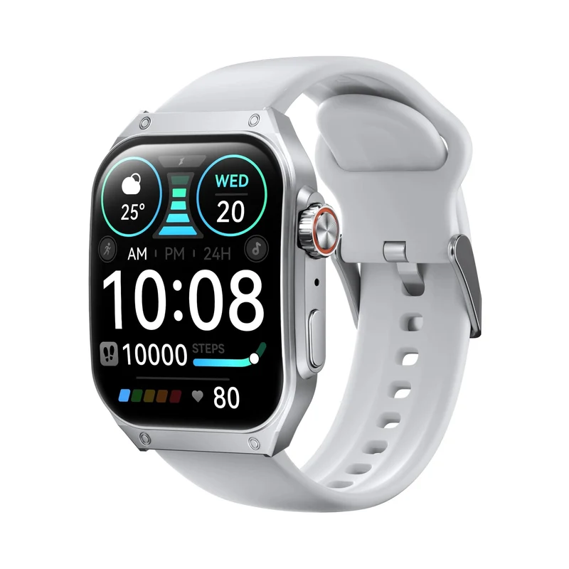 HAYLOU Watch S8 Smartwatch 1.96 Zoll AMOLED Curved Screen BT5.3 Bluetooth Call AI Voice Assistant 20 Tage Smartwatches für Herren